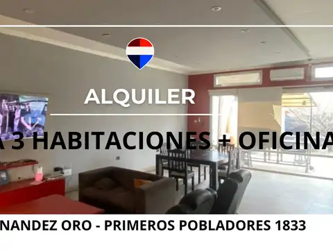 ALQUILER CASA + OFICINA FERNANDEZ ORO