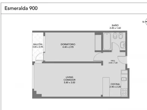 Departamento en Venta de 2 ambientes