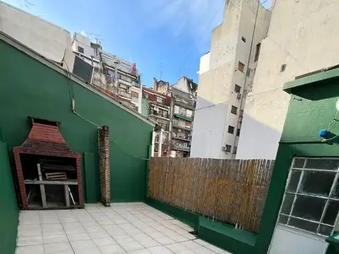 PH terraza y parrilla, SIN expensas,  3 ambientes y escritorio, impecable, Barrio Norte