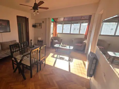 Departamento amoblado dos ambientes al frente en piso alto!
