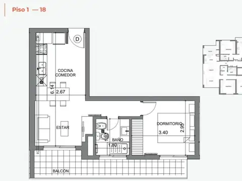 Venta departamento en Santa Fe en Desarrollo