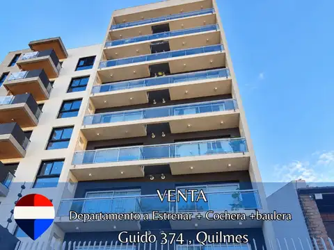 Departamento a Estrenar + Cochera +baulera quilmes