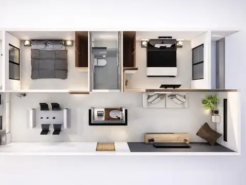 Departamento en pozo ideal inversion