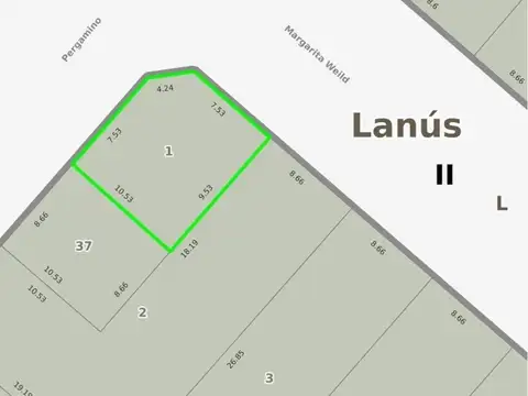 TERRENO con Casa 3 amb, garaje a reciclar. U$S 50.000