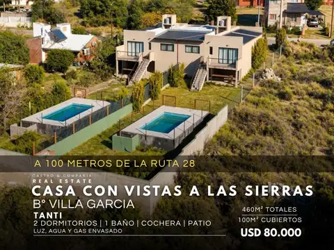 Venta Casa De 2 Dormitorios Con Piscina Y Vista A Las Sierras En Villa García Tanti