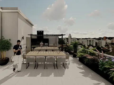 Departamento 2 ambientes con 2 baños