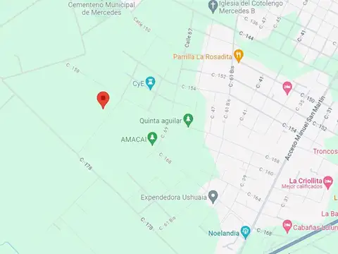 Terreno en calle 158  y 69