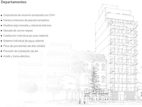 Monoambiente de categoria edficio YKONOS, Palermo Soho