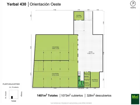 Cochera en Venta con acceso Ascensor