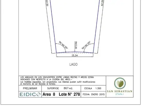 Terreno en Venta 10  mts Fondo