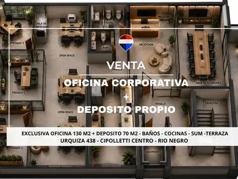 VENTA OFICINA  + DEPOSITO - EN POZO-CIPOLLETTI