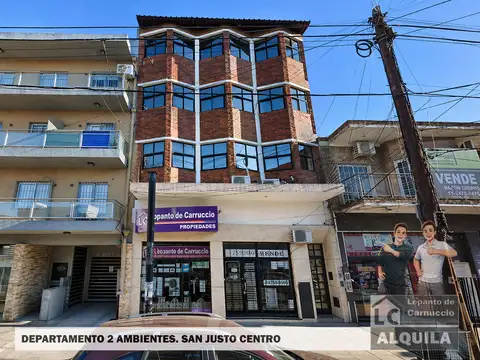 DEPARTAMENTO DE 2 AMBIENTES EN ALQUILER EN SAN JUSTO CENTRO.