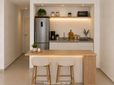 Departamento Monoambiente con 1 baño