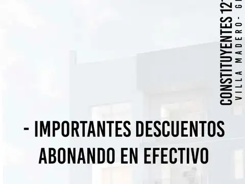 Departamento en el emprendimiento CONSTITUYENTES 1213