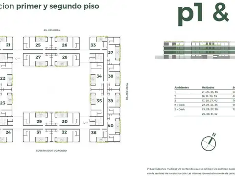 Departamento en Venta de 2 ambientes