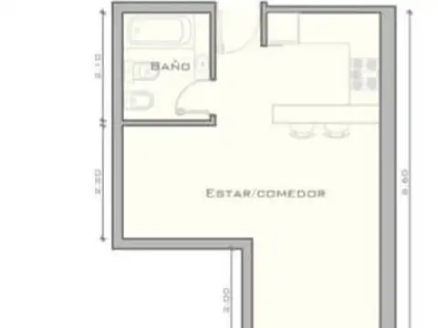 Departamento en Venta de Monoambiente
