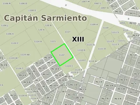 Terreno en Capitan Sarmiento