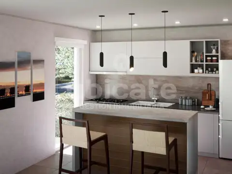 Depto Tipo Casa 3 ambientes con 1 baño