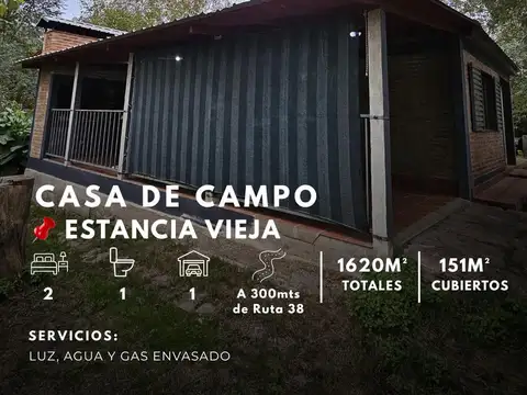 VENTA DE CASA DE CAMPO CON 1.620M² EN ESTANCIA VIEJA