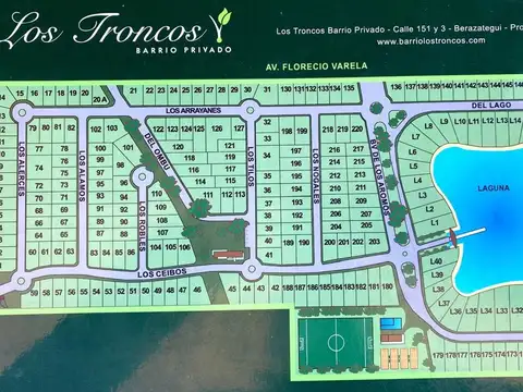 LOTE VENTA BARRIO LOS TRONCOS VISTA A LAGUNA BEGUI