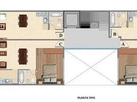 Departamento de 2 ambientes a estrenar a 100 mts del Metro Bus