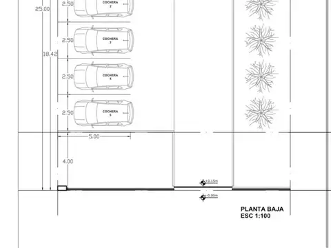 Galpon en Venta 25  mts Fondo