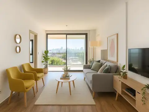 VENTA DEPARTAMENTO 2 AMBIENTES PARQUE CHAS CON BALCON  ESTRENAR