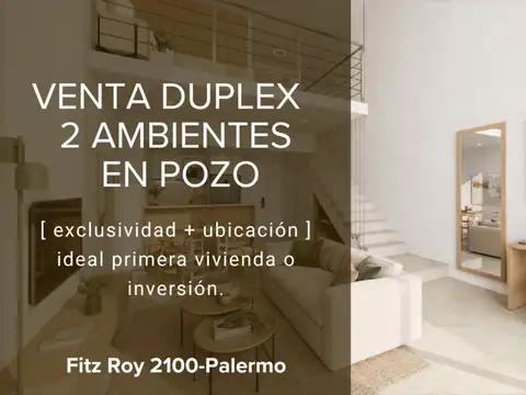 VENTA DUPLEX 2 AMBIENTES EN PALERMO HOLLYWOOD