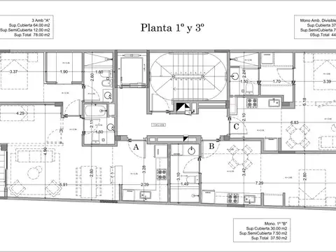 Venta edificio de 1 -3 y 4 amb en duplex - Almagro
