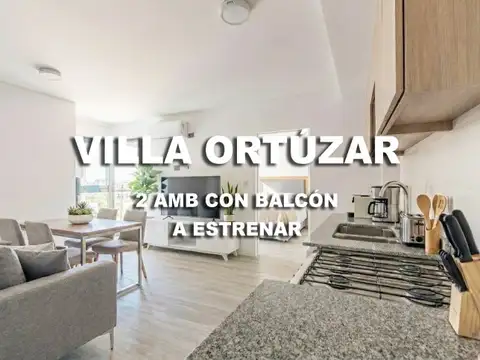 Departamento en Venta 2 Ambientes a Estrenar en Villa Ortúzar