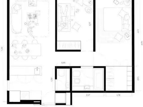 Departamento en Venta de 2 dormitorios