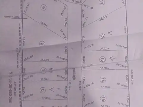 Terreno en Venta de 1213,0 m2
