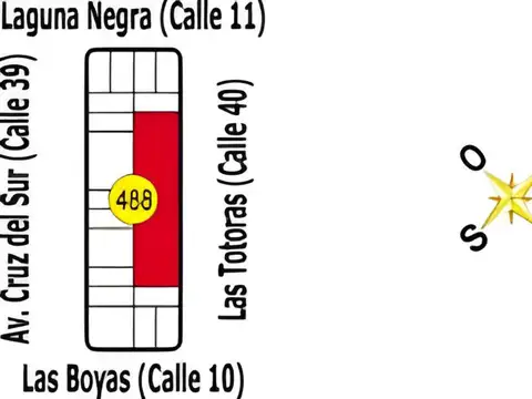 9 Lotes: Laguna Negra, Las Totoras, Las Boyas Y Av. Cruz Del Sur - La Esmeralda - B552