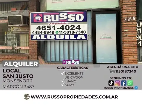 Alquiler Local San Justo Centro