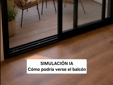 Departamento 2 ambientes con 1 baño