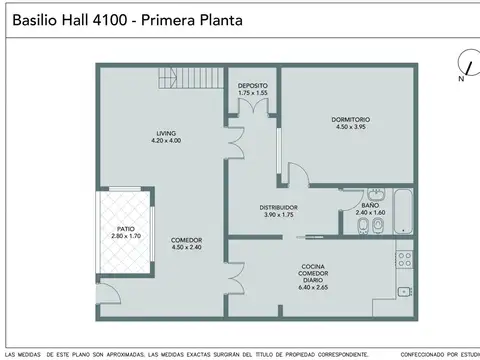 Depto Tipo Casa 4 ambientes con 2 baños