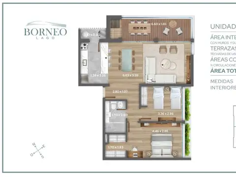 VENTA APARTAMENTO A ESTRENAR ABRIL 2 DORMITORIOS