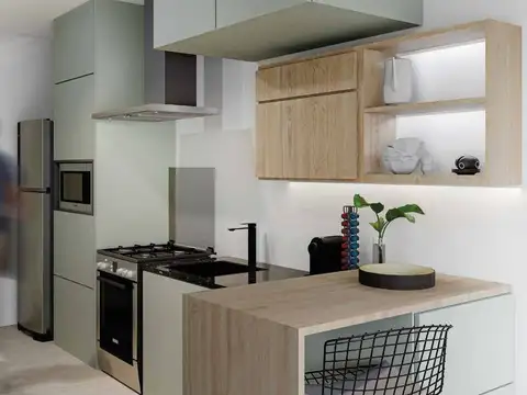 Departamento Monoambiente con 1 baño