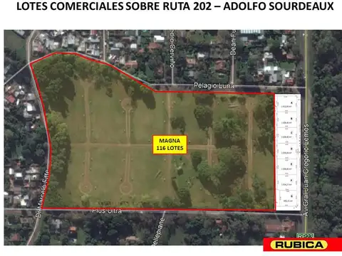 Terreno en Venta de 1086,0 m2