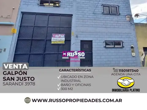 Galpon en venta zona Tablada