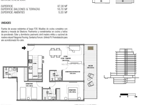 Departamento en Venta de 4 ambientes