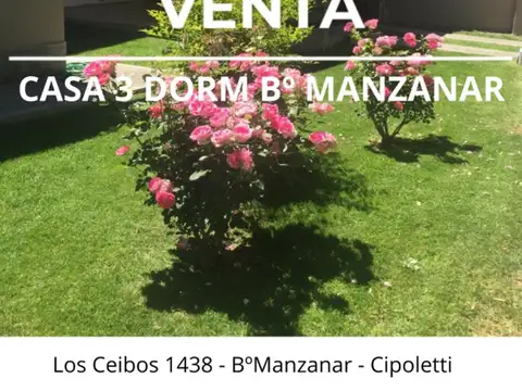 VENTA 3 Dorm CASA Bº MANZANAR - CIPOLLETTI