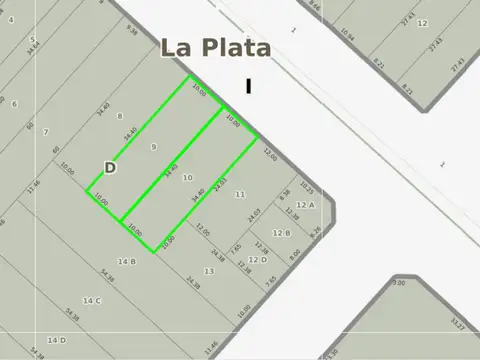 Terreno en Venta en Barrio Norte, USD 155.000