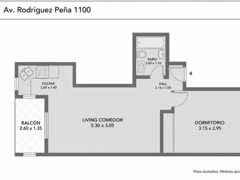 Departamento en Venta de 1 dormitorio
