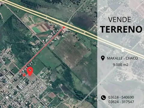 Gran Terreno en Makallé, Chaco – ¡Ubicación Estratégica!