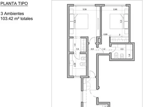 Departamento en venta 2 ambientes en Pozo
