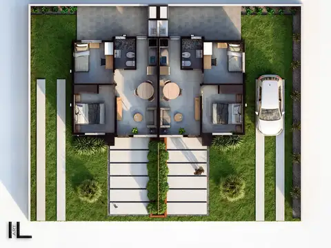 Casa 3 ambientes con 1 baño