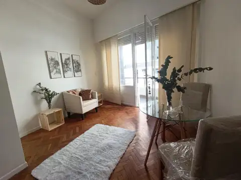 2 ambientes muy luminoso con balcón en alquiler temporario