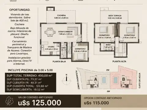 Casa en Venta en Merlo, USD 125.000