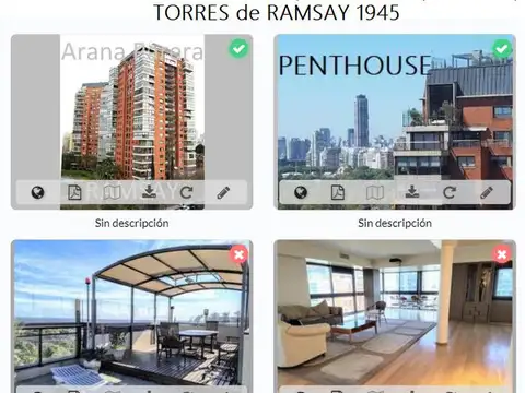 VEnta DUPLEX Torre Ramsay 1945 Enorme Terraza PROPIA parrilla nuevos AMENITIES  reciclado 2 cocheras